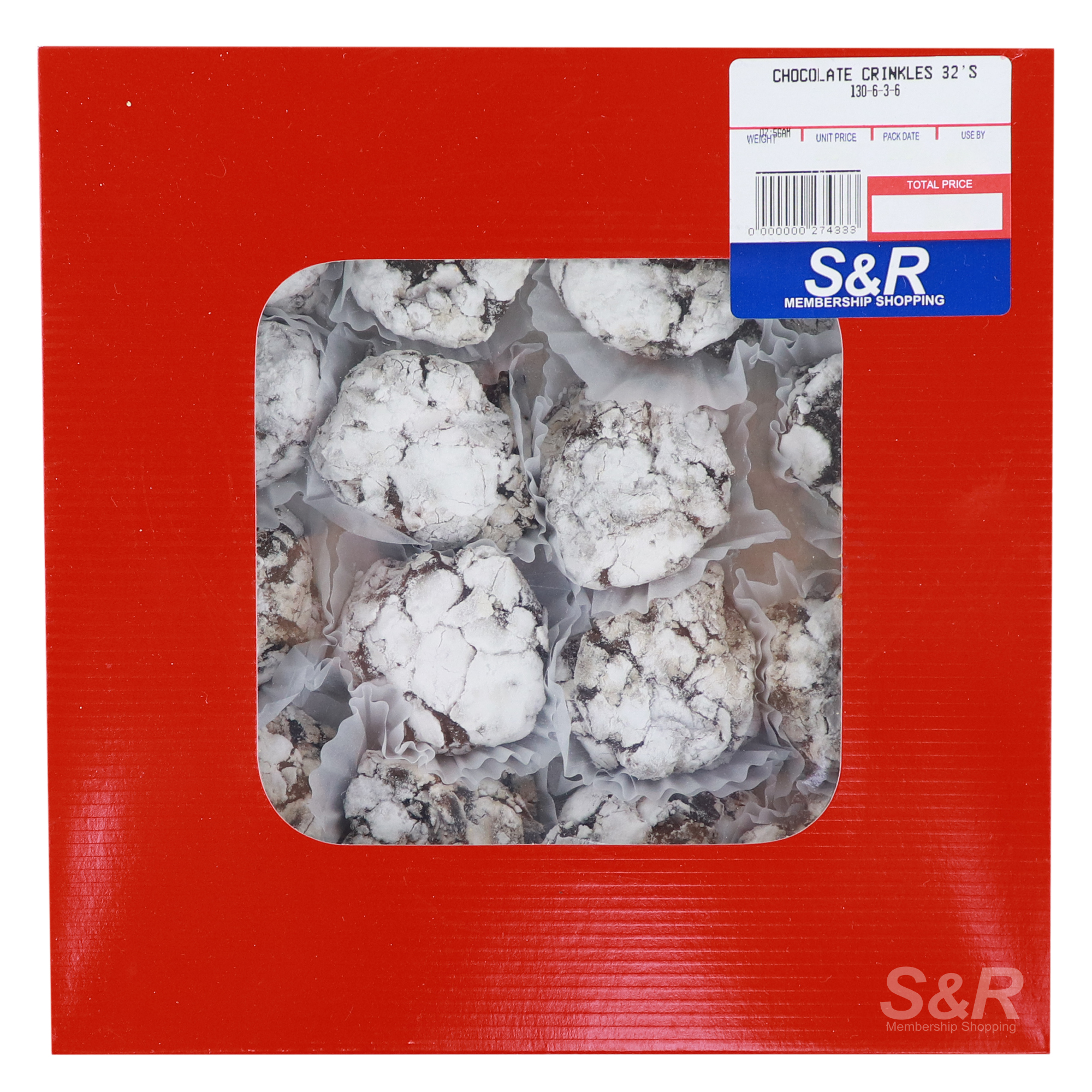 S&R Chocolate Crinkles 32pcs S&R Chocolate Crinkles 32pcs